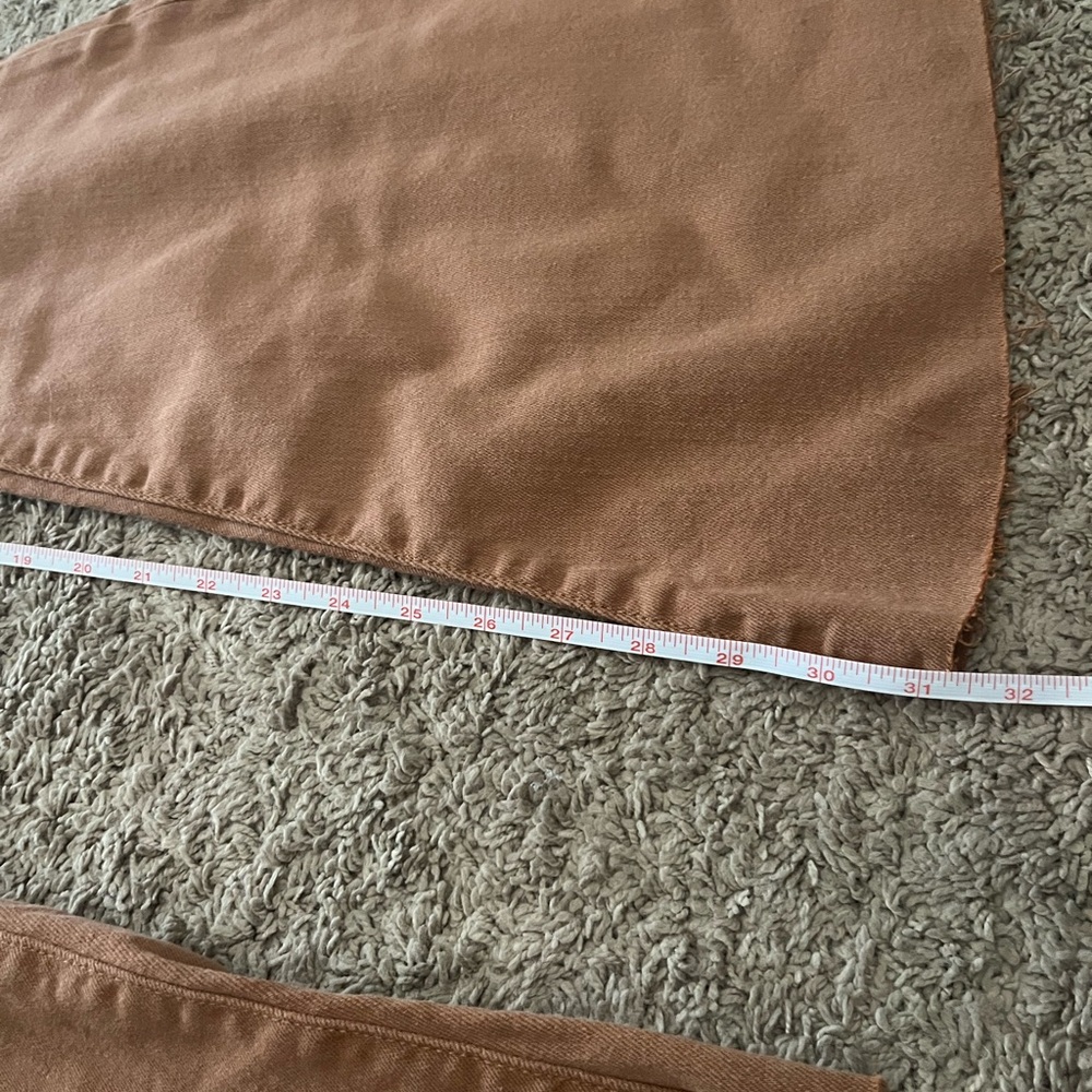 NWT Mid-Rise Flare Pants in Brown - Picture 4 of 11
